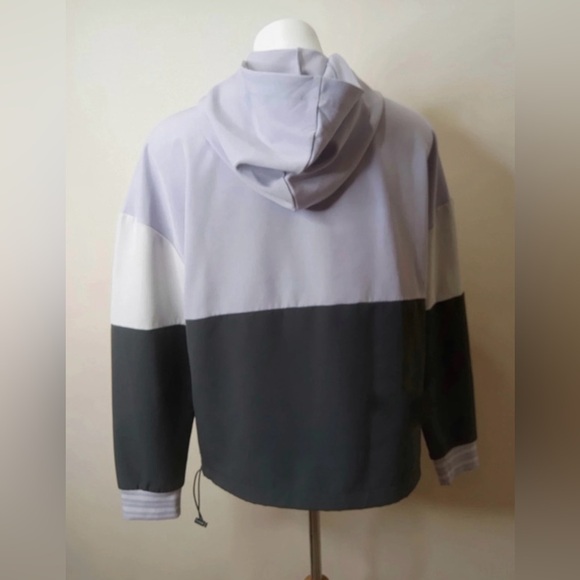Avia Colorblock Hooded Windbreaker Pullover Women’s M (8-10) - Picture 4 of 11